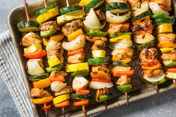 Healthy Homemade Chicken Skewer Kebabs