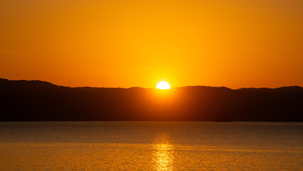奄美大島の日の出の空。