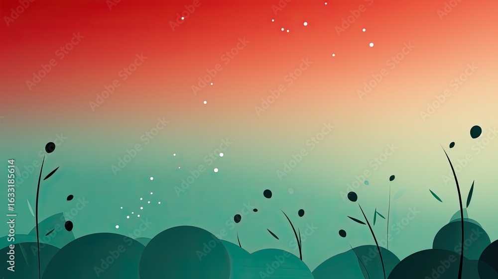 Poster minimalist background negative space on simplicity and minimalism flat style