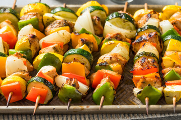 Healthy Homemade Chicken Skewer Kebabs