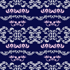 An artwork seamless ethic Songket Padang textile pattern  geometric motifs. Classic design symmetrical borders traditional weaving artistry.Wallpaper elements template.