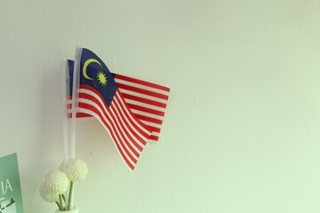 flag of Malaysia, isolated on white background