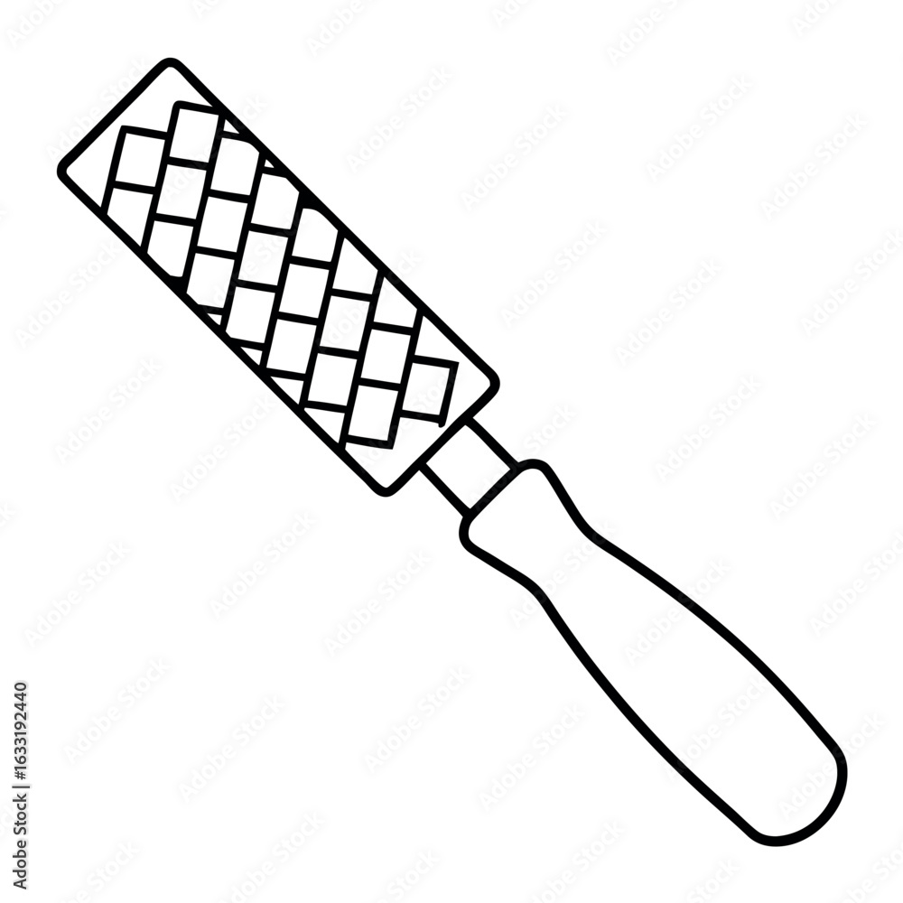 Poster sharp chisel with ergonomic rubber handle for construction and craftsmanship tasks