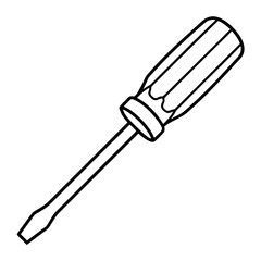 Clean phillips head screwdriver graphic for advertising and promotional materials