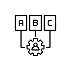 Backup Plan outline icons, minimalist vector illustration ,simple transparent graphic element .Isolated on white background