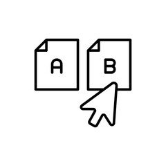 Backup Plan outline icons, minimalist vector illustration ,simple transparent graphic element .Isolated on white background