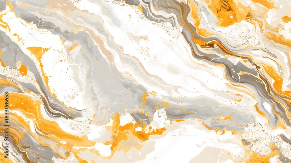 Poster abstract design with flowing colors and textures.