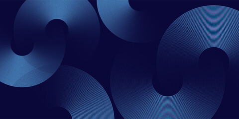 Modern blue glowing geometric lines modern shiny blue circle lines abstract modern design art