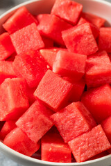 Raw Organic Red Cut Watermelon