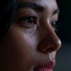 Close-up of a 30-year-old Korean Woman