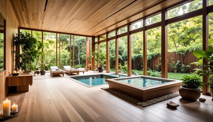 Tranquil Indoor Pool and Spa Sanctuary