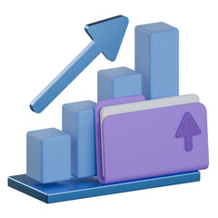 Escalation request 3D icon Colorful Design