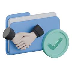 Support case resolution 3D icon Colorful Design