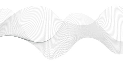 Stylized line art background. Vector illustration. Wave with lines created using blend tool. 