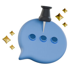 Message Pin Colorful Design
