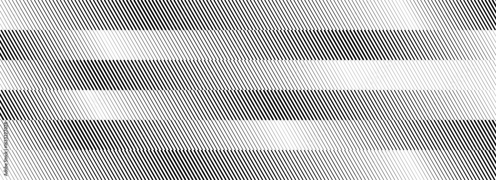 Poster striped diagonal halftone gradient texture. oblique line gradation background. repeating strip patte