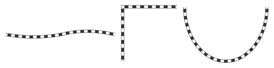 カーブデザインの線路3点セット