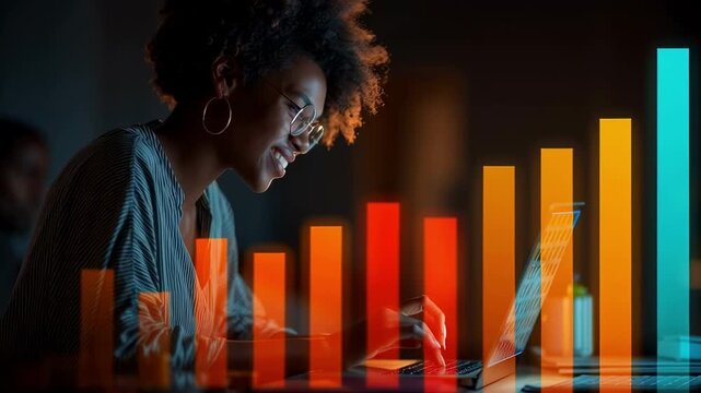 Data-driven success strategy modern office digital analytics urban workspace professional perspective empowering insights to accelerate growth and innovation