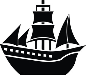 silhouette of a ship icon