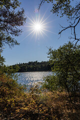 sunset over the river