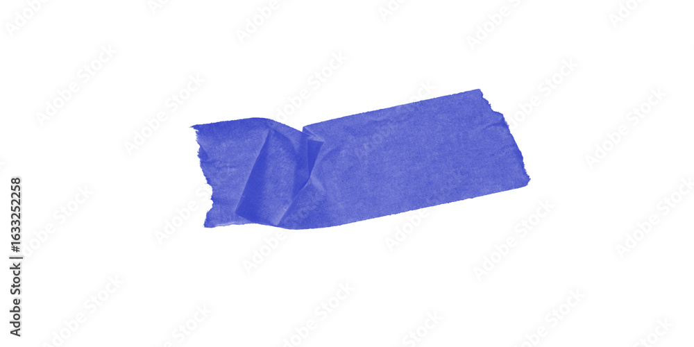 Poster a blue irregular shape is centered in a black background with blurry edges and a slight rotation ang