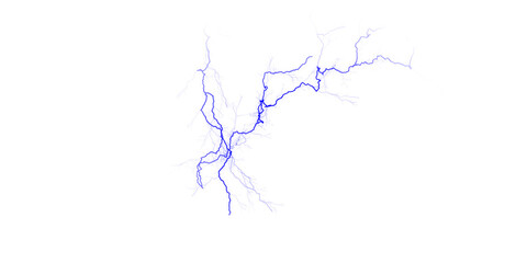 A blue irregular shape resembling a lake or river system against a black background is visible here