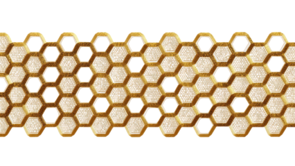 Intricate Hexagonal Mosaic Border Design for Creative Projects