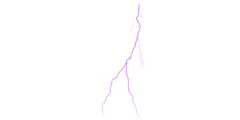 A striking image of a bright purple lightning bolt against a stark black background in a digital art style