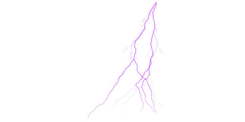 A vibrant purple lightning bolt against a dark background with pixelated edges and a striking design