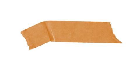 A simple image showing an irregular orange shape against a stark black background for graphic design use