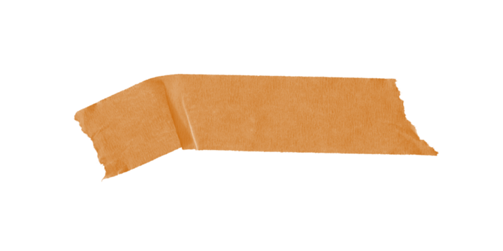 A simple image showing an irregular orange shape against a stark black background for graphic design use