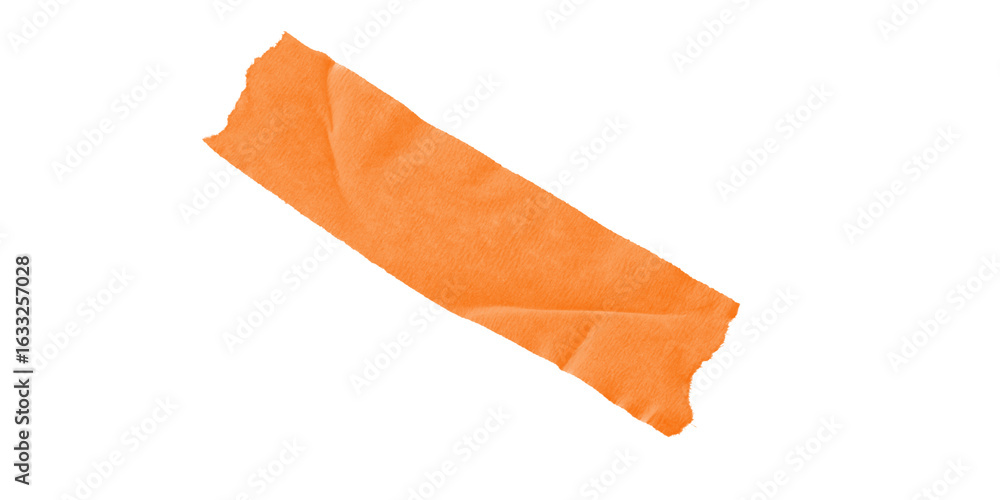 Poster an orange rectangle shape is displayed diagonally against a solid black background in a simple image
