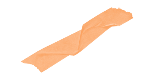 A simple illustration of an orange rectangular shape isolated on a black background with pixelated edges