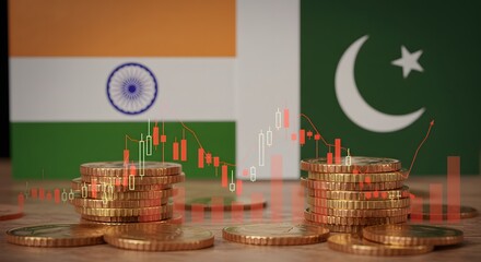 India and Pakistan Economic Downturn Financial Crisis and Market Volatility