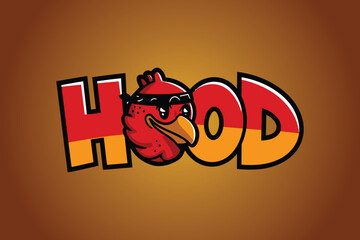 Hood letter Chicken Logo