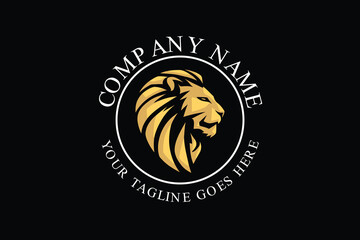 Lion Head Circuular Logo