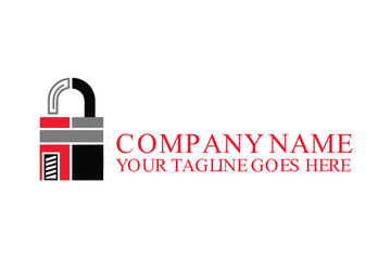lock and key Logo