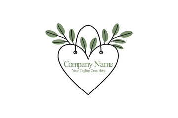 Plants Shopping Bag heart Logo