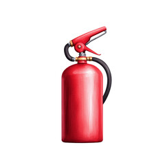 Obraz premium Classic red fire extinguisher with nozzle