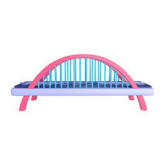 Arch Bridge 3D Illustration Icon