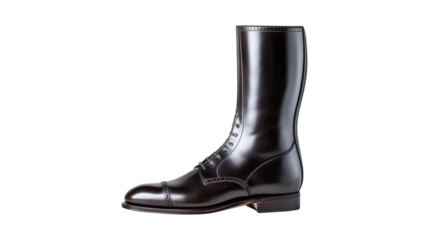 Classic dark brown leather lace-up boot representing heritage footwear trends