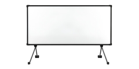 Portable Whiteboard with Stand Blank Presentation Board Transparent Background