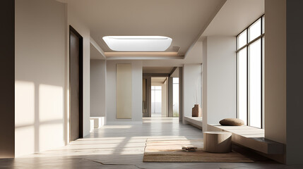 Fototapeta premium transitional environment with no doors