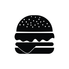 Burger icon set. cheese burger Symbol. hamburger sign. for mobile concept and web design. vector illustration on white background.
