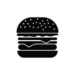 Burger icon set. cheese burger Symbol. hamburger sign. for mobile concept and web design. vector illustration on white background.
