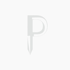 Obraz premium Stylish Gray Capital Letter P Design