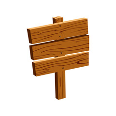 vector illustration of wooden plank