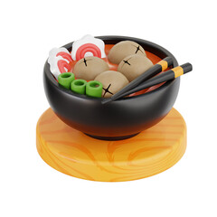 Meat Bowl 3D Icon