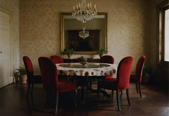 dining room interior with table