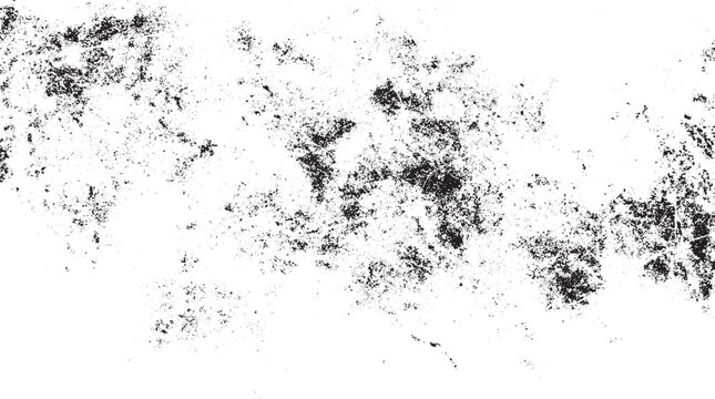 . Abstract surface dust and rough dirty wall background concept. Worn, torn, weathered effect. Vector illustration    old black grunge texture with dust overlay on white background suitable for retro

